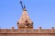 India: Carved tower and balcony of a Jain temple inside Jaisalmer fort, Jaiselmer, Rajasthan